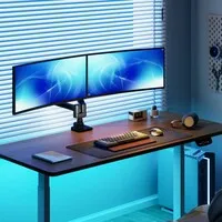 Ergopro Heavy Duty Doppel-Monitorarm mit Gasfeder - schwarz