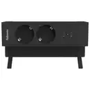 Fellowes Desk Up 2.0 - 2x 230V + 2x USB-C Ladegerät schwarz