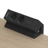 Fellowes Desk Up 2.0 - 2x 230V + 2x USB-C Ladegerät schwarz