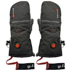 Glovii Beheizte Motorradhandschuhe Leder - schwarz