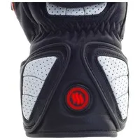 Glovii Beheizte Motorradhandschuhe für Motorradbatterie - schwarz/rot/weiß