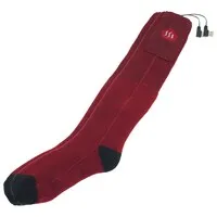 Glovii Beheizte Socken mit angerauter Innenseite - rot