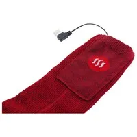 Glovii Beheizte Socken mit angerauter Innenseite - rot