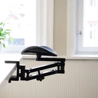 Mousetrapper® Dynamic bewegliche Armstütze mit Tischklemme, schwarz