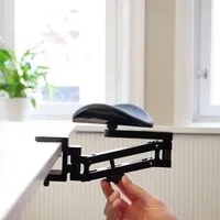 Mousetrapper® Dynamic bewegliche Armstütze mit Tischklemme, schwarz
