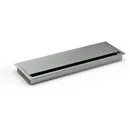Ergopro Aluminium-Kabeldurchführung mit Soft-Close-Klappe - 120 x 360 x 25 mm titan