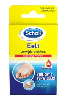 Image of Scholl Eelt Verwijderpleisters - 4 stuks