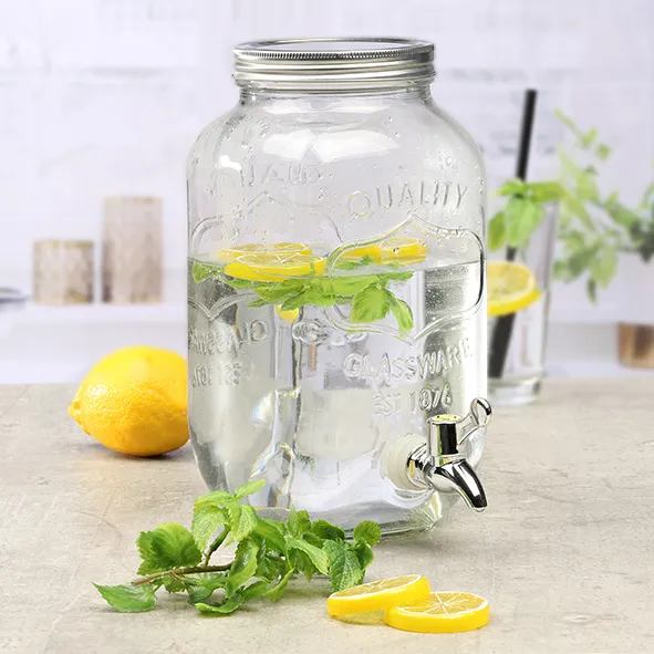 Premium Glazen Drankendispenser - 3 l