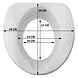Drive Medical Toiletverhoger Ticco 2G 5 cm met bril Drive Medical Toiletverhoger Ticco 2G 5 cm met bril
