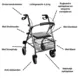 Drive Medical Rollator Gigo 2G (6,6 kg) Drive Medical Rollator Gigo 2G (6,6 kg)