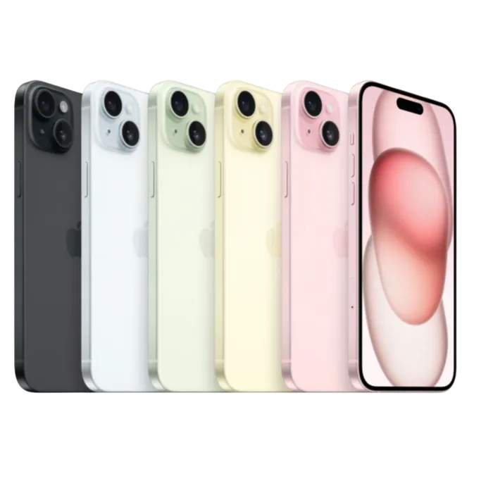 Refurbished iPhone 15 Plus 128GB Groen - No Face ID