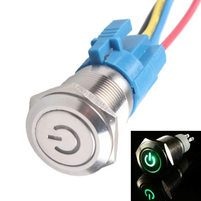 Interrupteur à bouton Interrupteur de démarrage et d'arrêt du moteur AC220V/380V 10A bouton marche