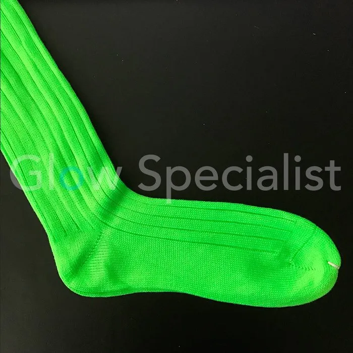 UV / BLACKLIGHT NEON VOETBALSOKKEN / KNIEKOUSEN