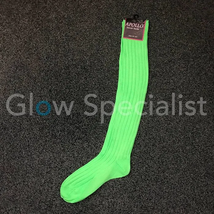 UV / NEON BLACKLIGHT SOCCER SOCKS / KNEE HIGHS