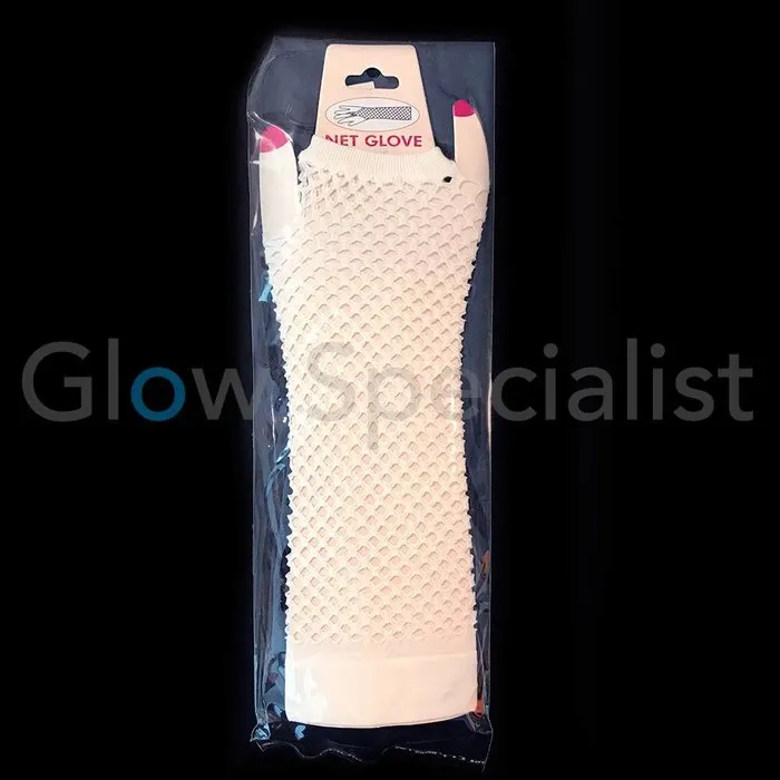 UV / BLACKLIGHT NEON GLOVES - FINGERLESS - 25 CM