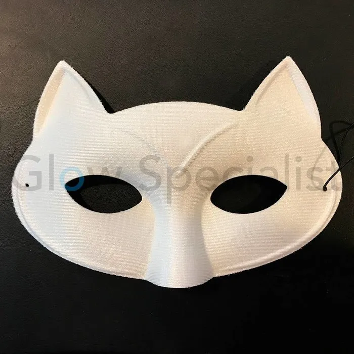 Glow Specialist UV/BLACKLIGHT OOGMASKER - KAT - WIT