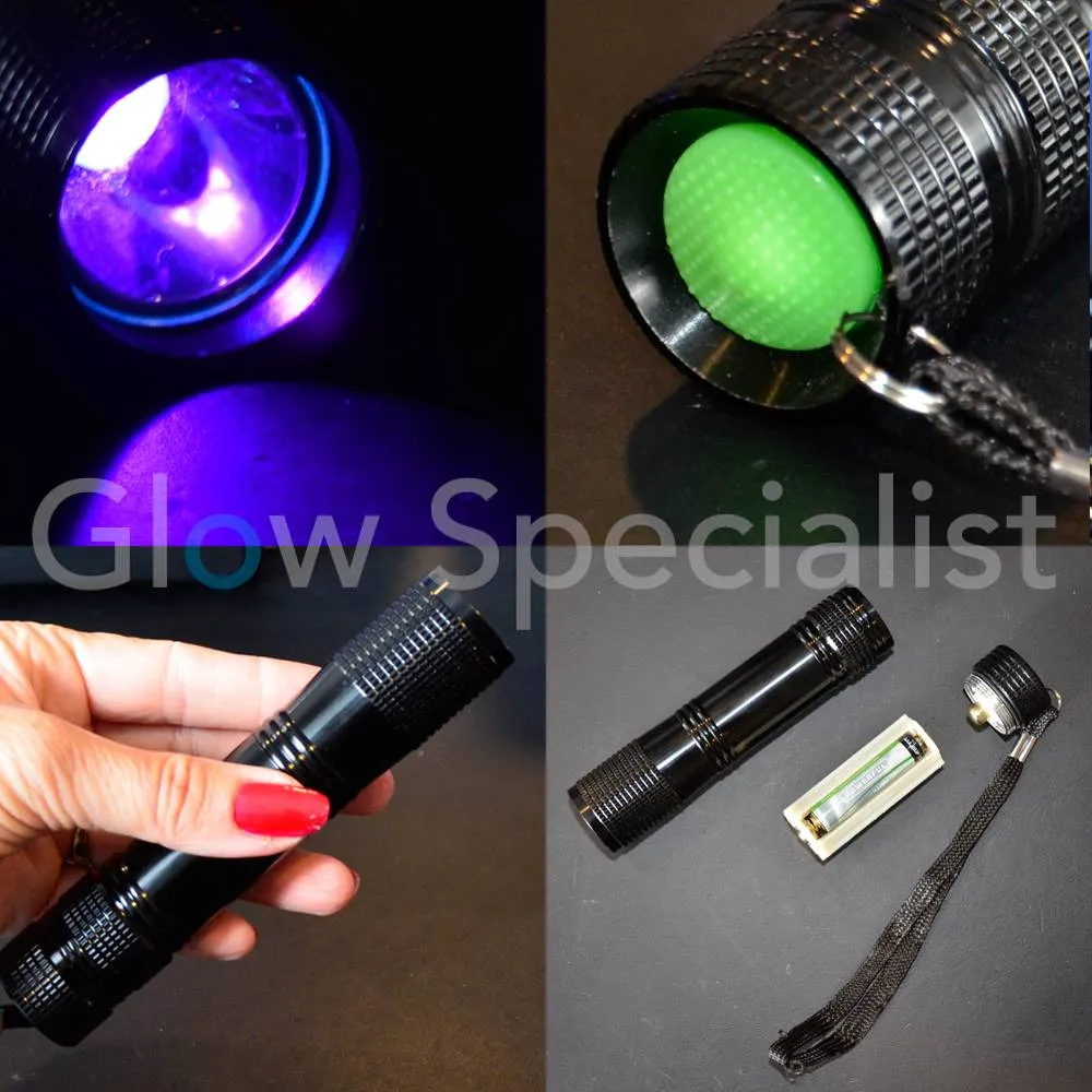 Glow Specialist UV Flashlight 3W – 365nm – Compact AAA Model