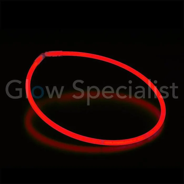 Glow Specialist Glow Necklace – Tube of 50 – Mix or single colour – Long glowstick with connectors – Party, festival & safety