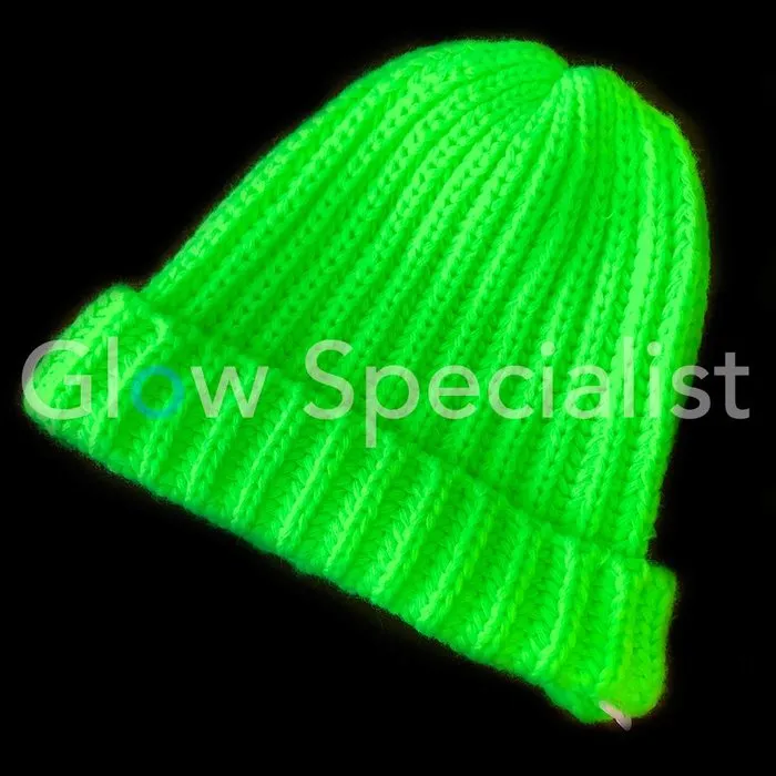 Glow Specialist UV / BLACKLIGHT KNIT NEON HAT