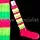 UV / NEON BLACKLIGHT SOCCER SOCKS / KNEE HIGHS - STRIPED