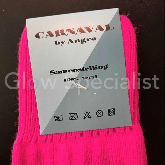 UV / NEON BLACKLIGHT SOCCER SOCKS / KNEE HIGHS - STRIPED