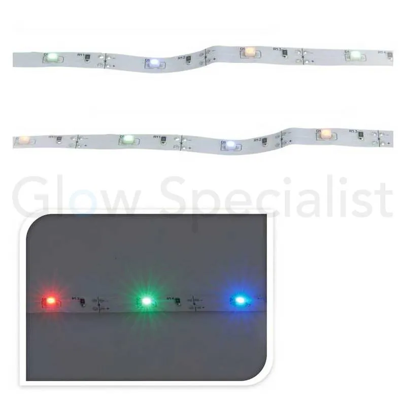 LED Strip 1 Meter – 30 Multicolor LEDs – Battery‑Powered Decoration Light