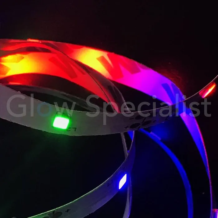 LED Strip 1 Meter – 30 Multicolor LEDs – Battery‑Powered Decoration Light