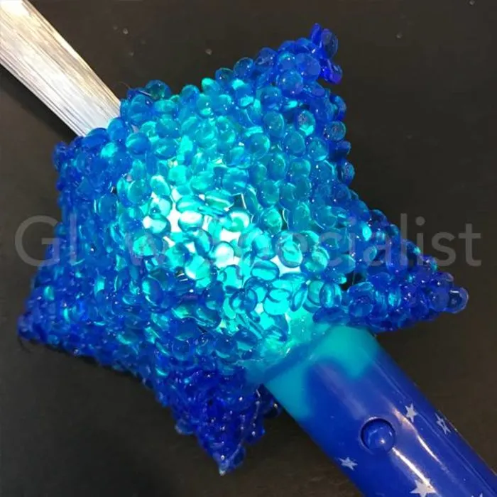 Fiberstick met lichtgevende ster – LED glowstick – Feest & kindertraktatie
