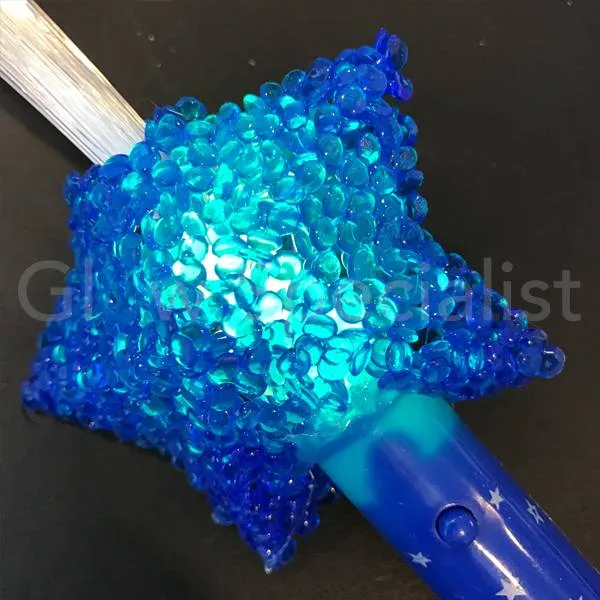 Fiberstick met lichtgevende ster – LED glowstick – Feest & kindertraktatie