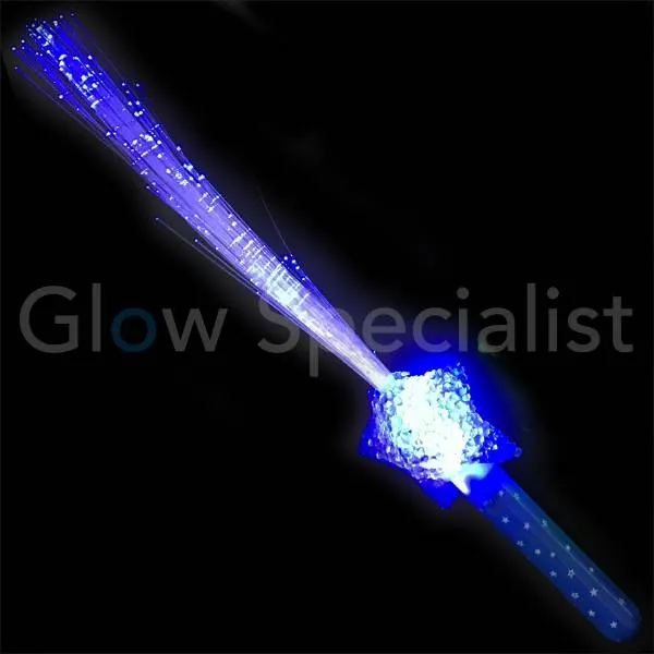 Fiberstick met lichtgevende ster – LED glowstick – Feest & kindertraktatie