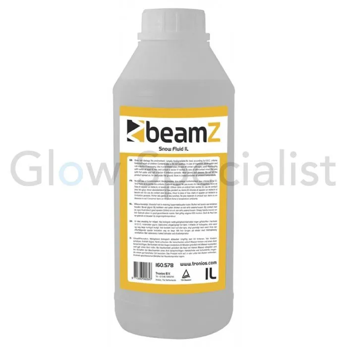 BeamZ BeamZ Snow Fluid – 1 litre – Eco‑friendly – Safe for snow machines