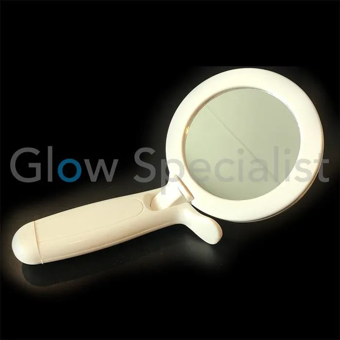 HAND-HELD OR STANDING LED MIRROR