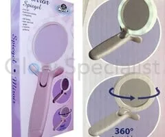 HAND-HELD OR STANDING LED MIRROR