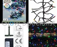 LED CLUSTER LIGHTING - 1512 LIGHTS - MULTICOLOR - WITH 8 LIGHT FUNCTIONS