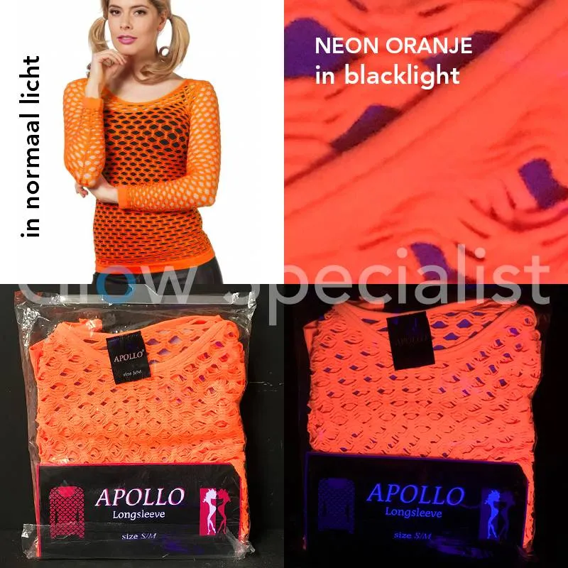 UV / BLACKLIGHT NEON SHIRT WITH BIG 