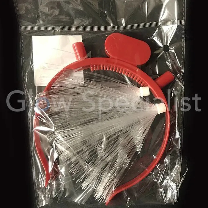 LED DIADEEM MET FIBER  - KNIPPEREND