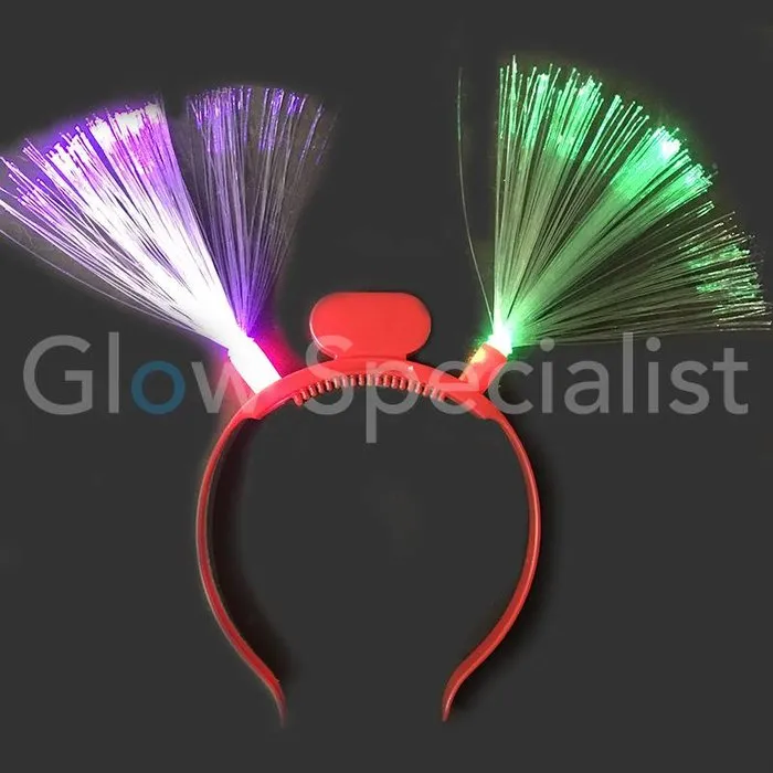 LED DIADEEM MET FIBER  - KNIPPEREND