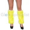 UV / BLACKLIGHT BEENWARMERS - PLUCHE - NEON GEEL