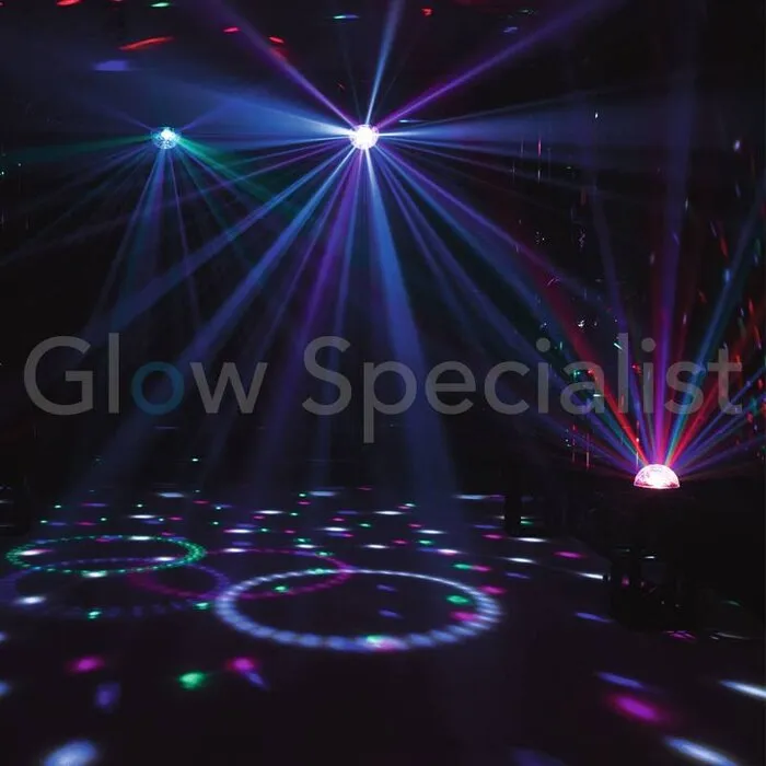 Eurolite Eurolite LED BC‑4 Beam Effect – Roterende Disco Bol met 6×1W RGBWPA LED’s (20 RPM)