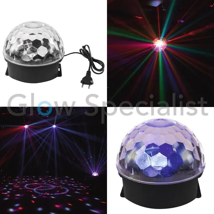 Eurolite Eurolite LED BC‑4 Beam Effect – Roterende Disco Bol met 6×1W RGBWPA LED’s (20 RPM)