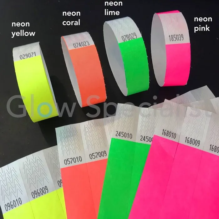 Glow Specialist NEON TYVEK POLSBANDJE - NEON YELLOW