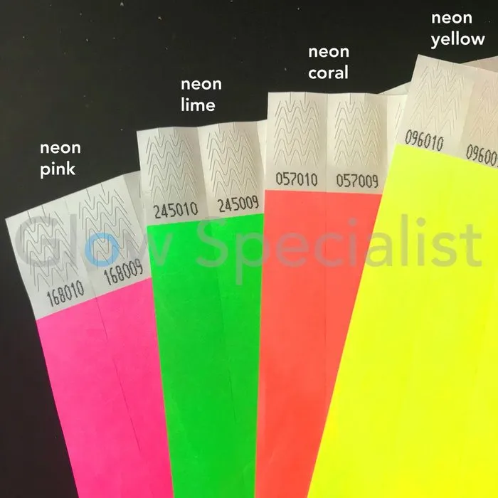 Glow Specialist NEON TYVEK POLSBANDJE - NEON PINK