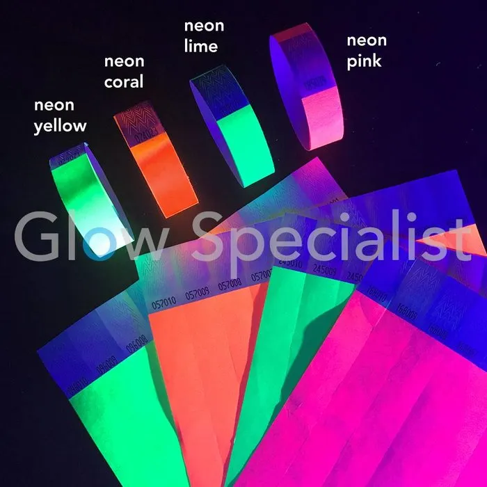 Glow Specialist NEON TYVEK POLSBANDJE - CORAL