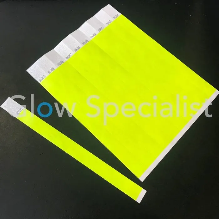 Glow Specialist NEON TYVEK POLSBANDJE - NEON YELLOW