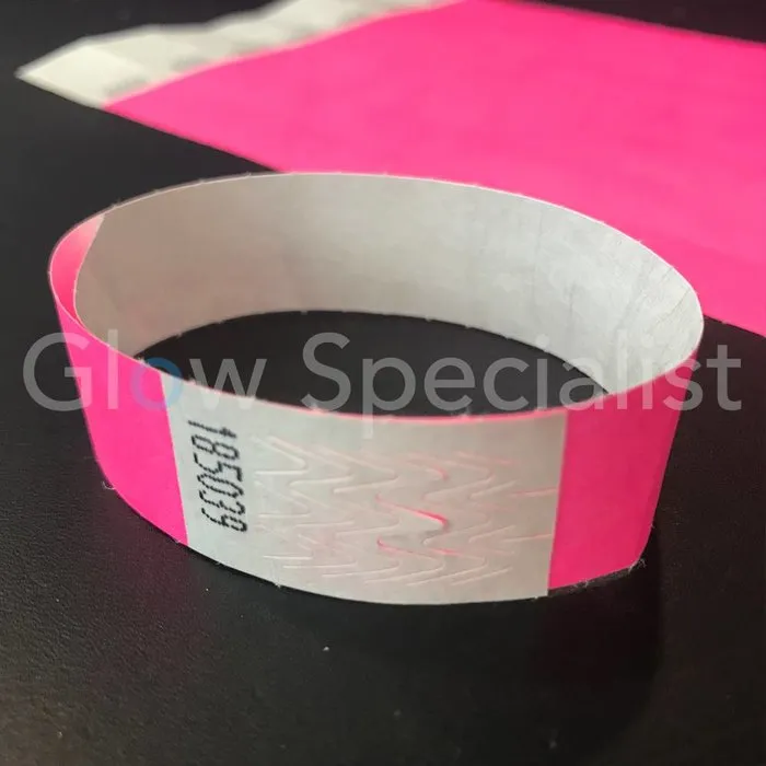 Glow Specialist NEON TYVEK POLSBANDJE - NEON PINK