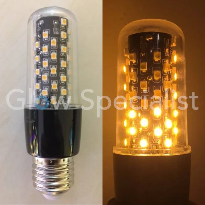 Firelamp FIRELAMP™ 3W - 300 LUMEN - E27M - 64 SMD - 1800K - BLACK CLEAR