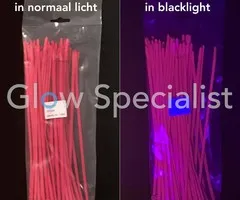 NEON KABELBINDER - ROZE - 100 STUKS