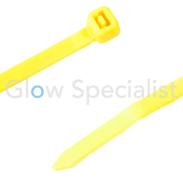 NEON TYRAPS - YELLOW - 100 PIECES