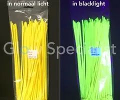 NEON KABELBINDER - GEEL - 100 STUKS