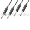 Pd Connex POWER DYNAMICS CONNEX - KABEL 2X 6,3 MM MONO - 2X 6,3 MM MONO - 5 METER